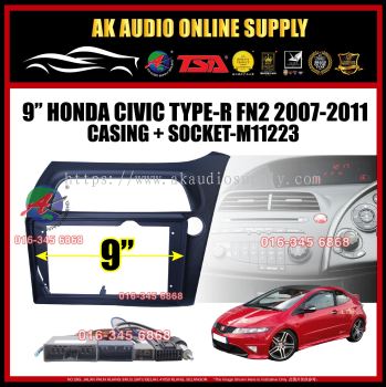 Honda Civic Type-R FN2 2005 - 2011 Android Player 9" inch Casing + Socket