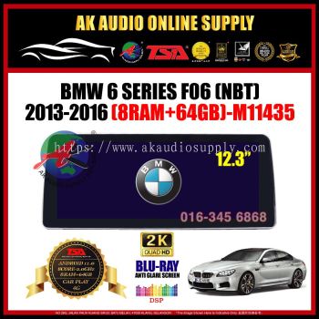 BMW 6 Series F06 NBT 2013-2016 [ 8RAM+64GB ] Blu-Ray Anti Glare Screen 12.3" IPS+ 4G+Carplay Android Player- M11435