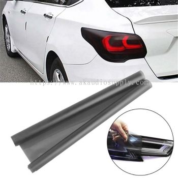 ( 1 Roll ) 16'' Black Car Rear Lamp Matt Frosted Film Headlight Taillight Modification Smoke Film Sticker forAutoStyling