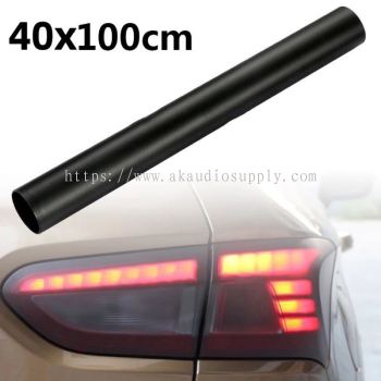 (1 Meter) 16'' Black Car Rear Lamp Matt Frosted Film Headlight Taillight Modification Smoke Film Sticker forAuto Styling
