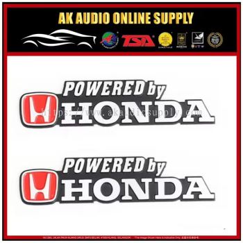 Powered by Honda Metal Emblem - A12652