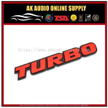 3D Aluminum Emblem Badge Sticker Decal Car Turbo Red For VW Volvo IX35 AU5 - A12646