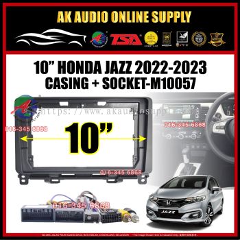 Honda Jazz 2022 - 2023 Android Player 10" inch Casing + Socket With Rear Camera input - M10057
