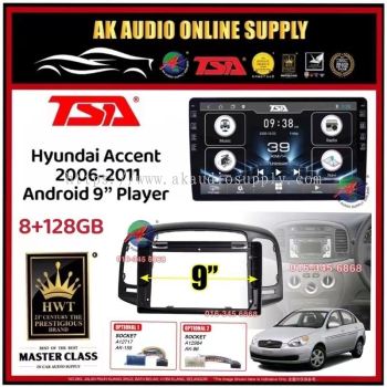 🎁Free AHD Camera 🎁8Ram + 128GB DSP 4G Carplay ◾ TSA Hyundai Accent 2006 - 2011 Android 9'' inch  TS10 Car Player
