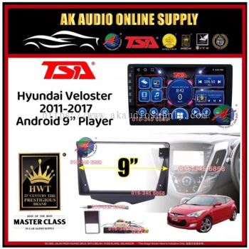[ MTK 2+32GB ] TSA Hyundai Veloster 2011 -2017 ( With Canbus ) Android 9'' inch Car player Monitor