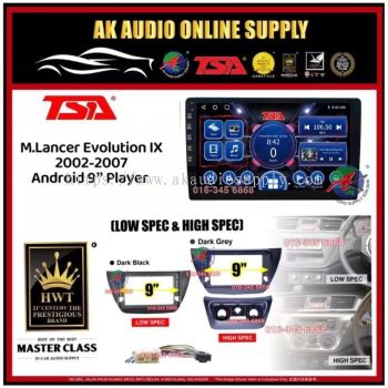 [ MTK 2+32GB ] TSA Mitsubishi Lancer Evolution IX 2002 - 2007 Android 9'' inch Car player Monitor