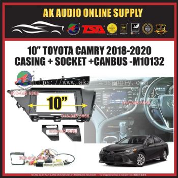 Toyota Camry 2018 -2020 With Canbus Android Player 10" Inch Casing + Socket - M10132