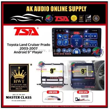 [ MTK 2+32GB ] TSA Toyota Land Cruiser Prado 2003 -2007 Android 9'' inch Car player Monitor