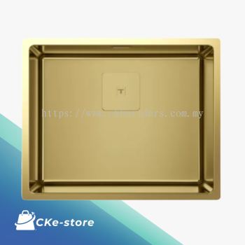 TEKA 3-in-1 installation stainless steel sink with One bowl FLEXLINEA RS15 50 40 BRASS