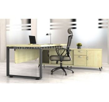 OLVA EXECUTIVE DIRECTOR OFFICE TABLE WITH SIDE CABINET