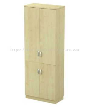 OLVA HEIGHT WOODEN OFFICE FILING CABINET C/W SWINGING DOOR AO-YTD 21