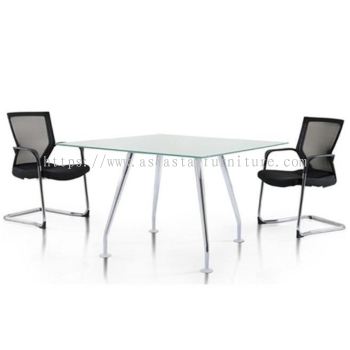 EXIA 4 FEET RECTANGULAR DISCUSSION TABLE GLASS