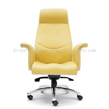 WIGAN DIRECTOR OFFICE CHAIR WITH STEEL CHROME BASE