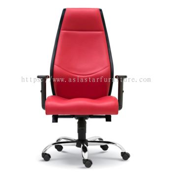 LUTON DIRECTOR OFFICE CHAIR WITH STEEL CHROME BASE