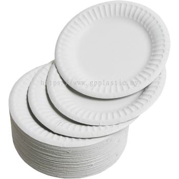 Paper Plate White 