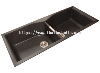 HCE GKS 11450 Double Bowl Granite Kitchen Sink
