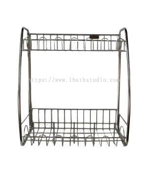 LIVINOX LDR-395 304 Stainless Steel Double Layer Dish Rack