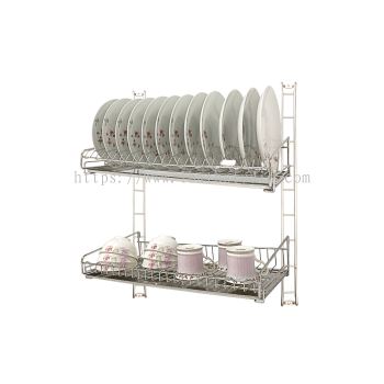 LIVINOX LDR-W256-SS DOUBLE LAYER STAINLESS STEEL DISH RACK