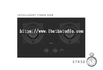 DE&E S7850 2 BURNER BUILD-IN TIMER HOB 5.2kW