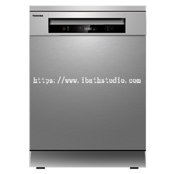 TOSHIBA DW-14F1(S)-MY FREE STANDING DISHWASHER WITH DUAL WASH ZONE (14 PLACE SETTING)