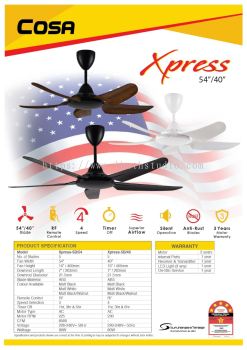 ALPHA COSA Xpress-5B/40 CEILING FAN