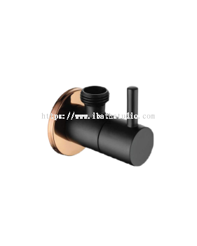 FELICE FLE504B SINGLE LEVER ANGLE VALVE MATTE BLACK + ROSE GOLD