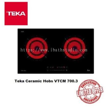 TEKA VTCM 700.3 WITH 2 COOKING ZONES VITROCERAMIC HOB 