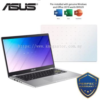 Asus Vivobook Go 14 E410K-ABV257WS 14'' Laptop Dreamy White ( Celeron N4500 , 8GB, 256GB SSD, Intel, W11, HS )