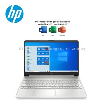 HP 15s-Eq1558AU 15.6'' Laptop Natural Silver ( Athlon 3050U, 4GB, 256GB SSD, ATI, W11, HS )