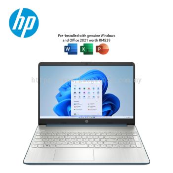 HP 15s-Eq2190AU 15.6'' FHD Laptop Spruce Blue ( Ryzen 5 5500U, 8GB, 512GB SSD, ATI, W11, HS )