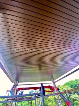 Aluminium Strips Ceiling (Concrete Slab)