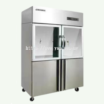 4 Door Chiller Freezer (Up-Glass Door; Down-Solid Door)