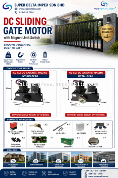 AA-MATIC DC SLIDING AUTOGATE (Magnet Type) MOTOR