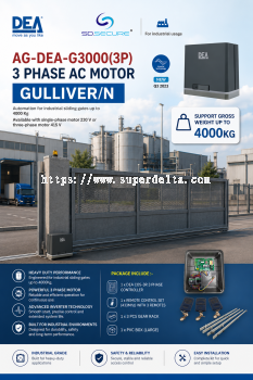 DEA-G3000 THREE PHASE AC SLIDING GATE MOTOR