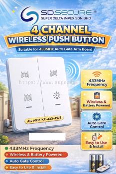 4 CHANNEL WIRELESS PUSH BUTTON