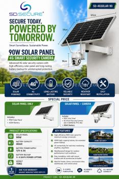 90W SOLAR PANEL (4G SMART SECURITY CAMERA )