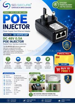 POE INJECTOR POWER SUPPLY OVER ENTHERNET ADAPTER