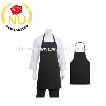 COTTON FULL APRON BLACK