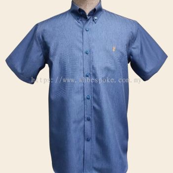 Custom Made Hi-Tech Blue Short Sleeve