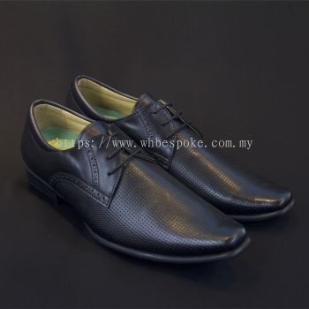 Derby Embass Calf Leather Formal Shoes for Men (Black)