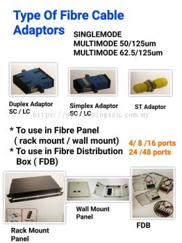 Type Of Fiber Cable Adaptors