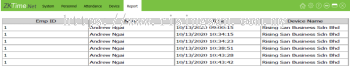 ZKTime.Net Time Attendance Record