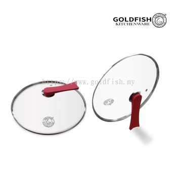 Stainless Steel Transparent Tempered Glass Lid With Standable Handle