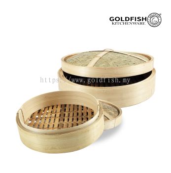 Bamboo Steamer With Aluminium Frame & Lid