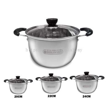Stainless Steel Soup Pot With Double Handle