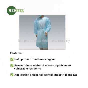Isolation Gown (PE Coated)