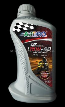 AJERO 4T SAE 15W40 API SN JASO MA2 SEMI 0.8L