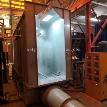 Plastic Powder Coating Spray Booth with Cyclone Recovery