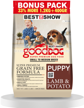 1.6Kg GOOD DOG GRAIN FREE - PUPPY