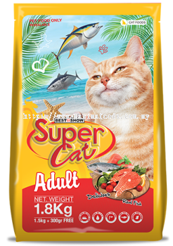 1.8KG SUPER CAT DRY CAT FOOD - ADULT